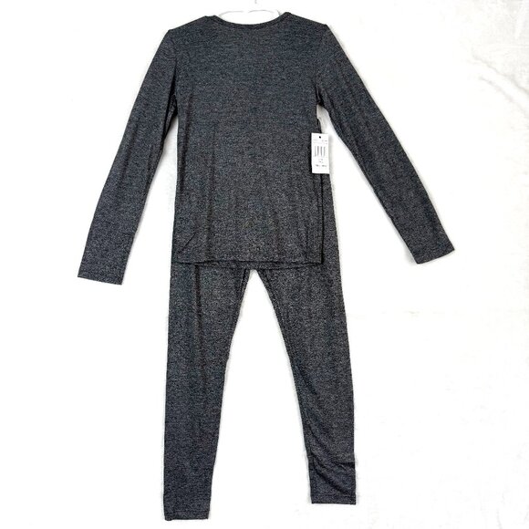 32 Degrees Heat Kids Base Layer Long Sleeve Top Leggings Set Small 6-7 Dark Gray - Picture 1 of 8